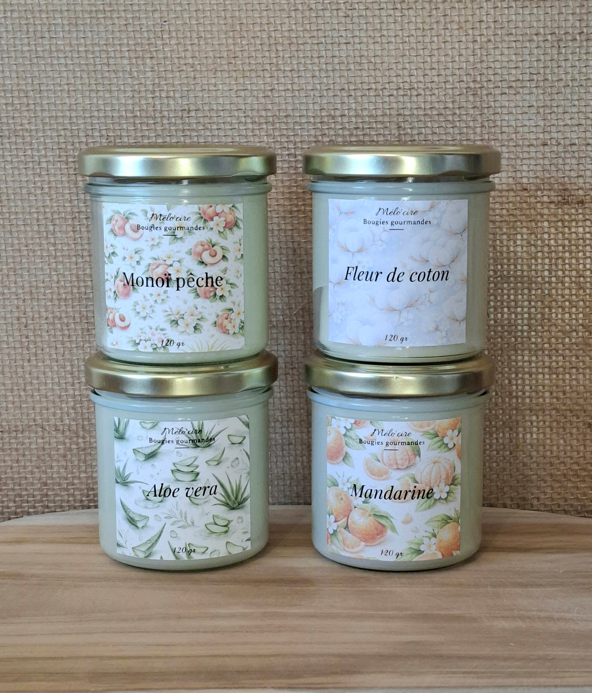 Bougies coulées 120g
