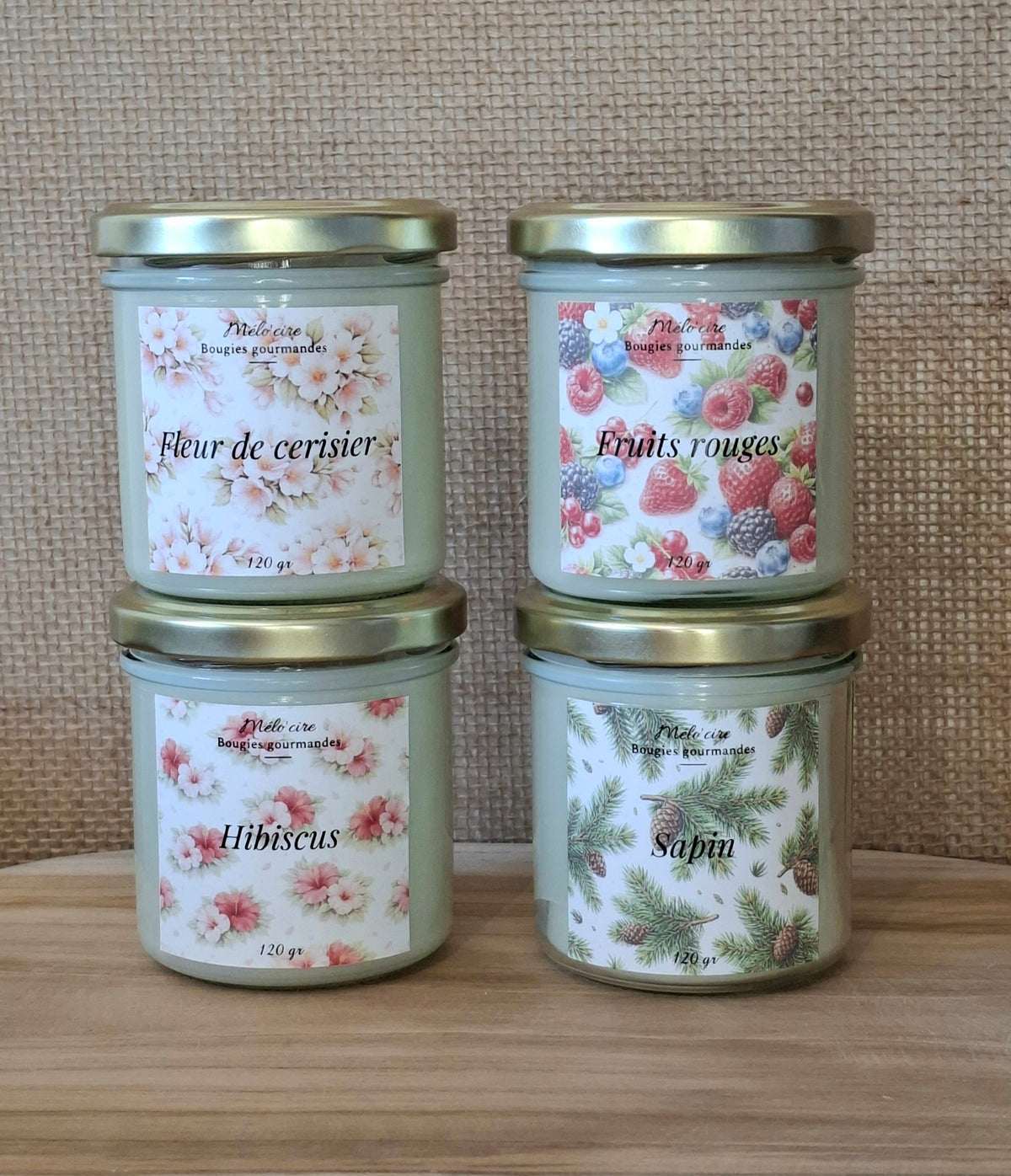 Bougies coulées 120g