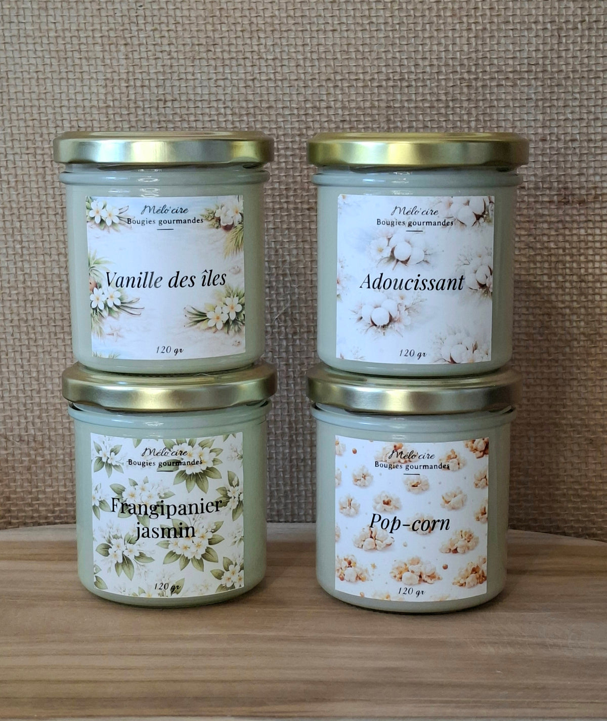 Bougies coulées 120g