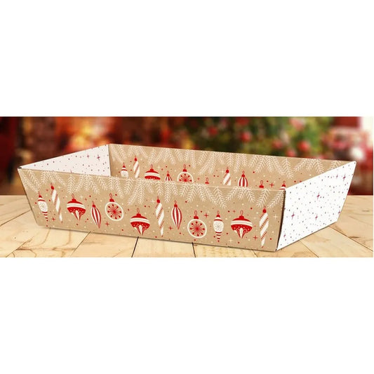 Corbeille Noël - Rouge - 2€