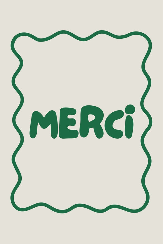 Carte verte "Merci" - 1€