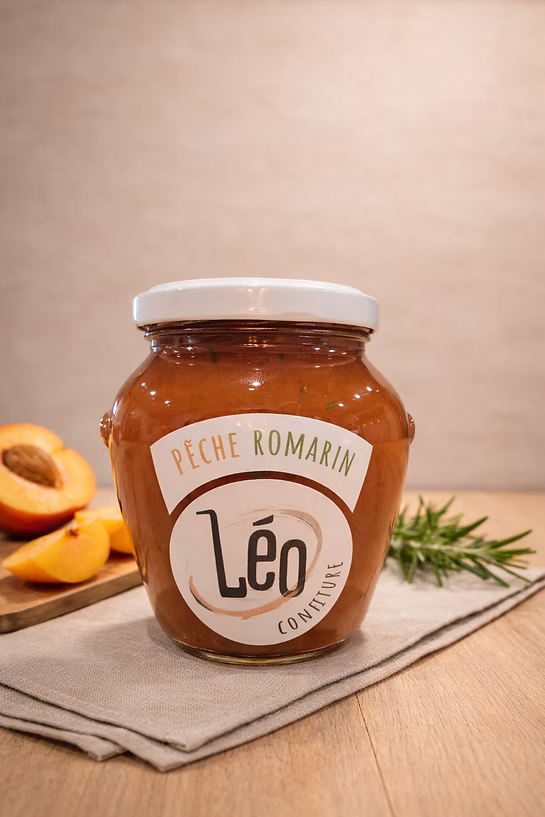 Confiture de Pêche au romarin