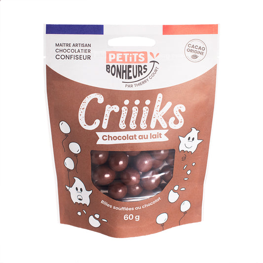 CRIIIKS Billes de céréales Chocolat au lait
