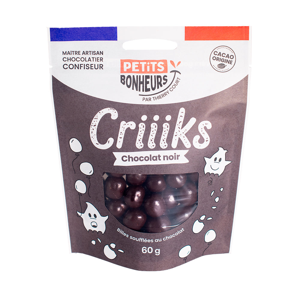 CRIIIKS Billes de céréales Chocolat noir